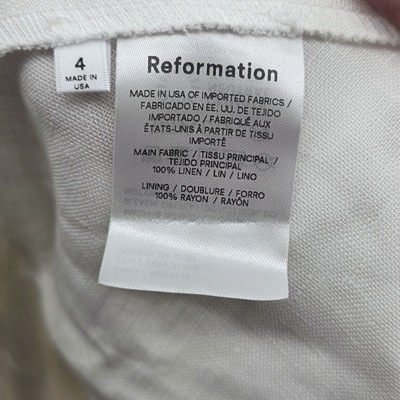 New Reformation Yucca Linen Skirt Only - Picture 6 of 8